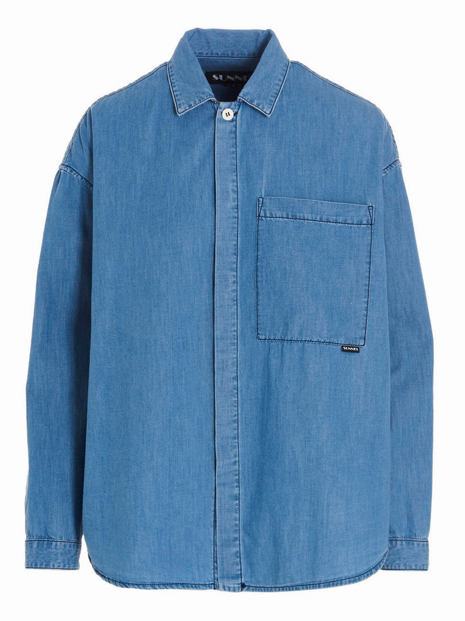 Sunnei Long-Sleeved Denim Overshirt