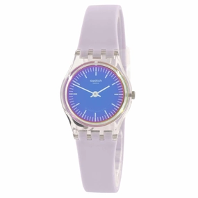 Swatch Women's Watch - Ultraviolet Quartz Violet Dial Silicone Rubber Strap | LK390