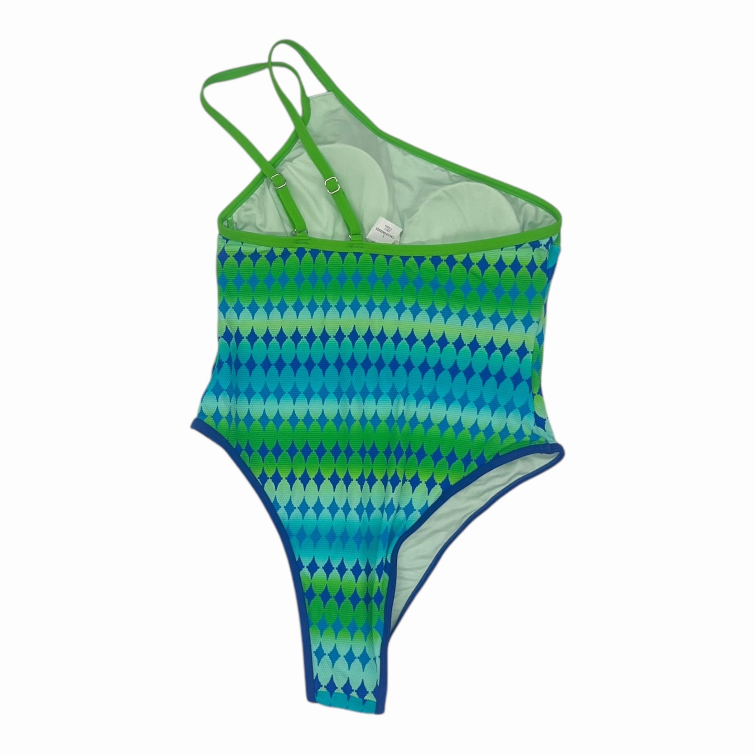 Swimsuit By Cupshe In Blue & Green, Size:L