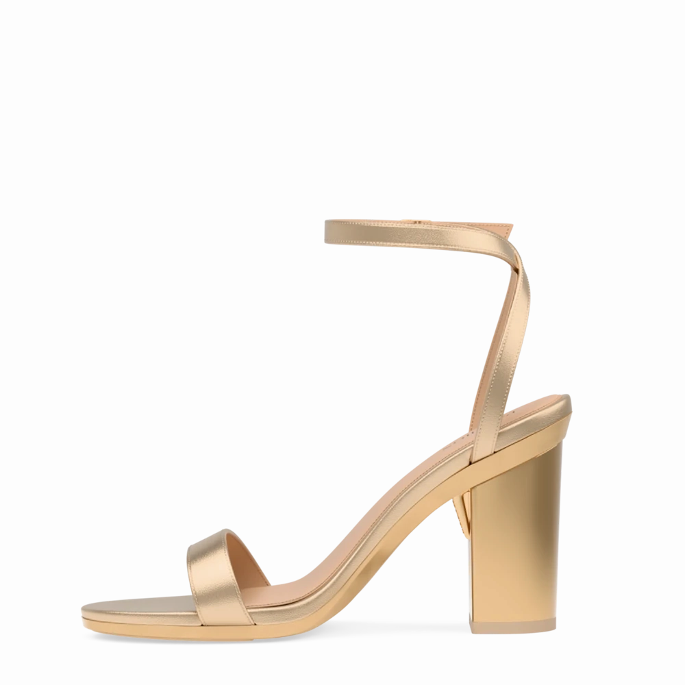 The Brenna - Matte Gold 4 Block