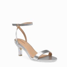 The Brenna - Matte Silver 3 Stiletto