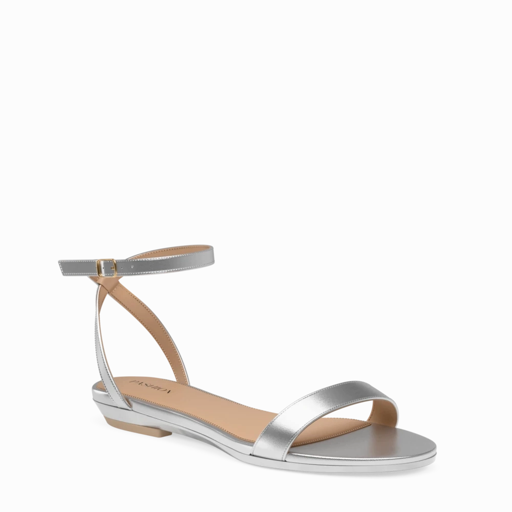 The Brenna - Matte Silver 3 Stiletto