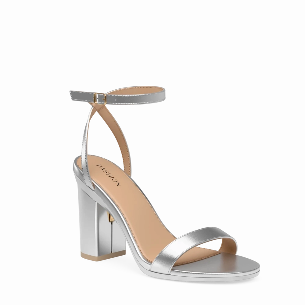 The Brenna - Matte Silver 4 Block