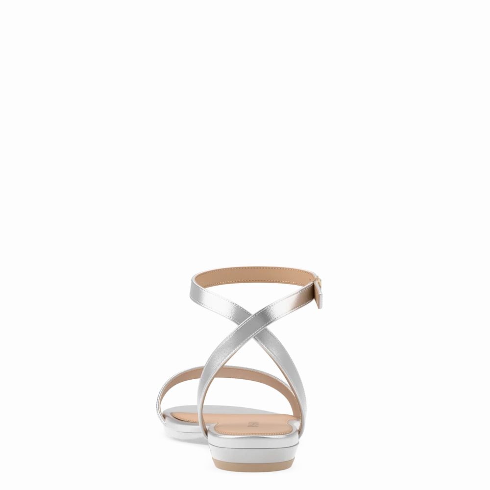 The Brenna - Matte Silver Flat
