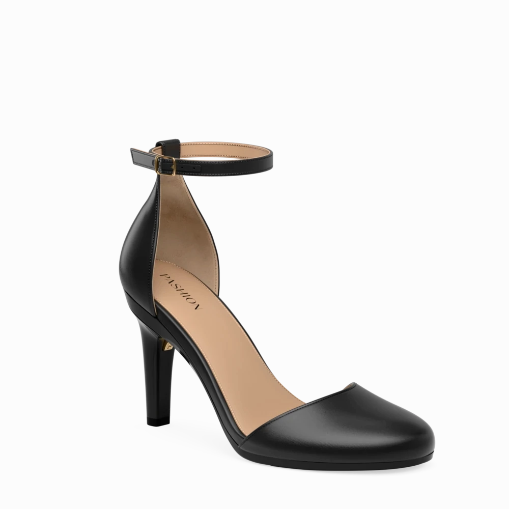 The Jocelyn - Coal Satin 4 Stiletto - FINAL SALE