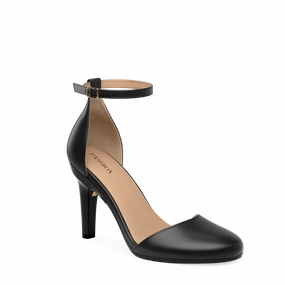 The Jocelyn - Coal Satin 4 Stiletto - FINAL SALE