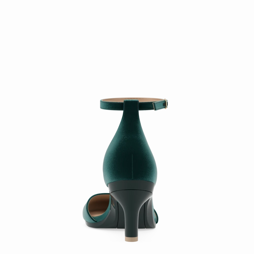 The Jocelyn - Forest Velvet 3 Stiletto - FINAL SALE