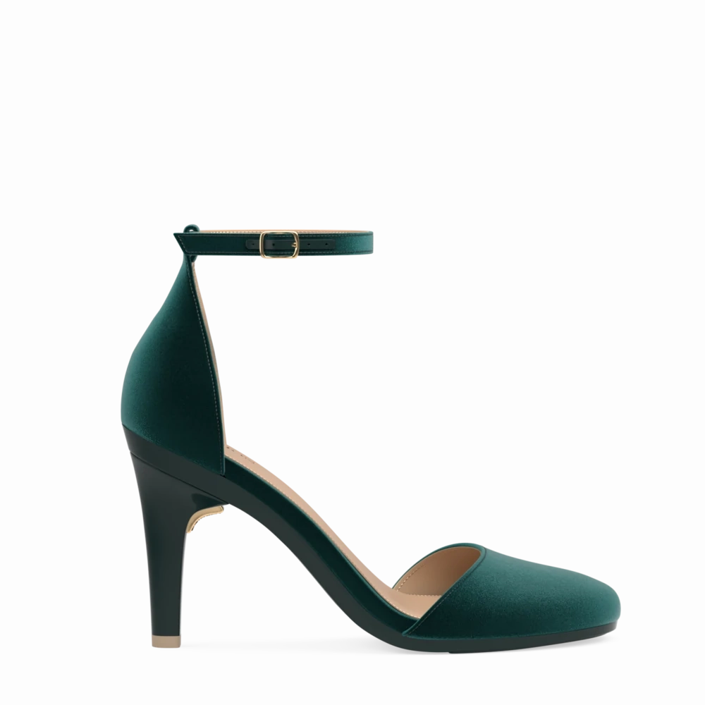 The Jocelyn - Forest Velvet 4 Stiletto - FINAL SALE