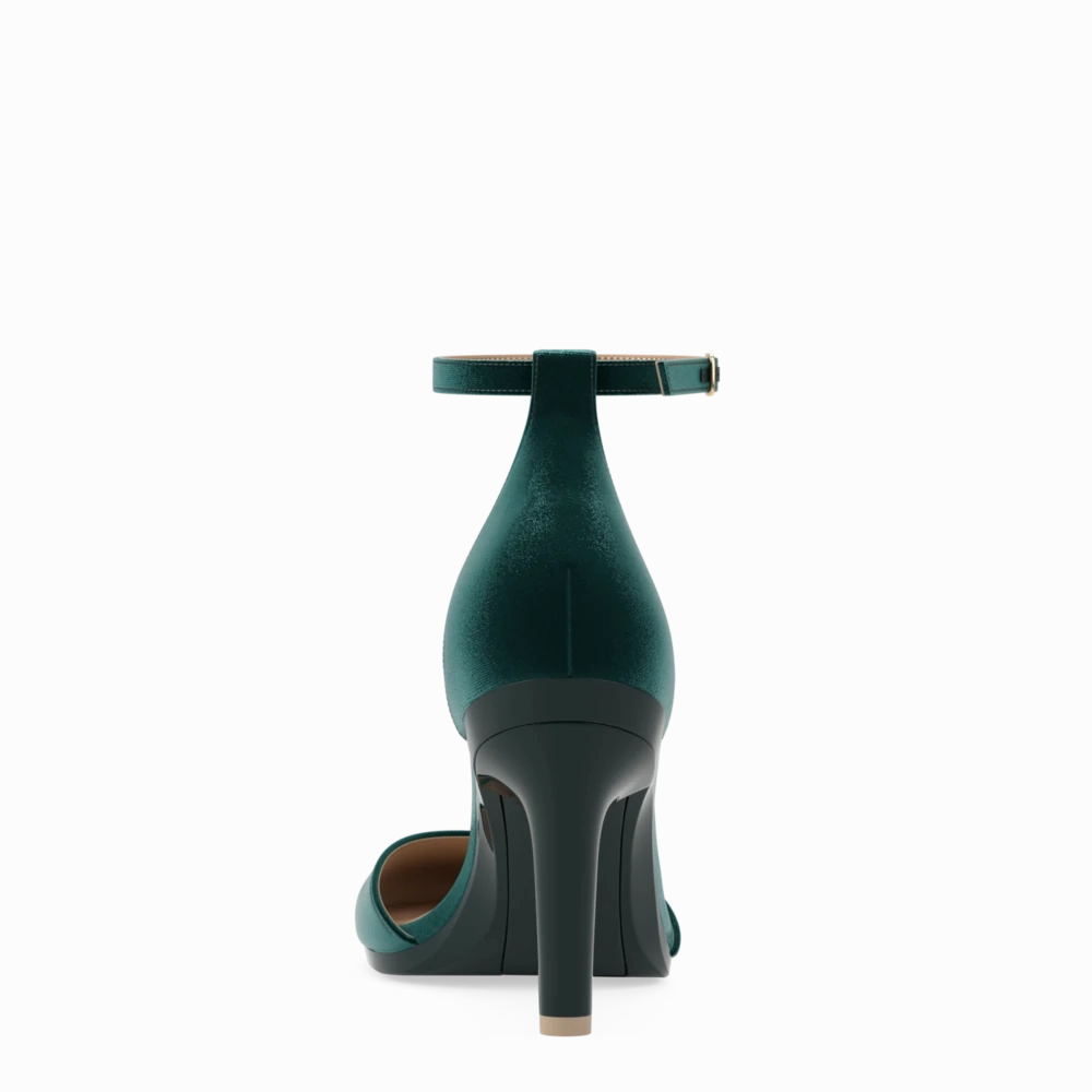 The Jocelyn - Forest Velvet 4 Stiletto - FINAL SALE