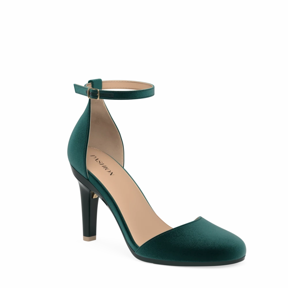 The Jocelyn - Forest Velvet 4 Stiletto - FINAL SALE