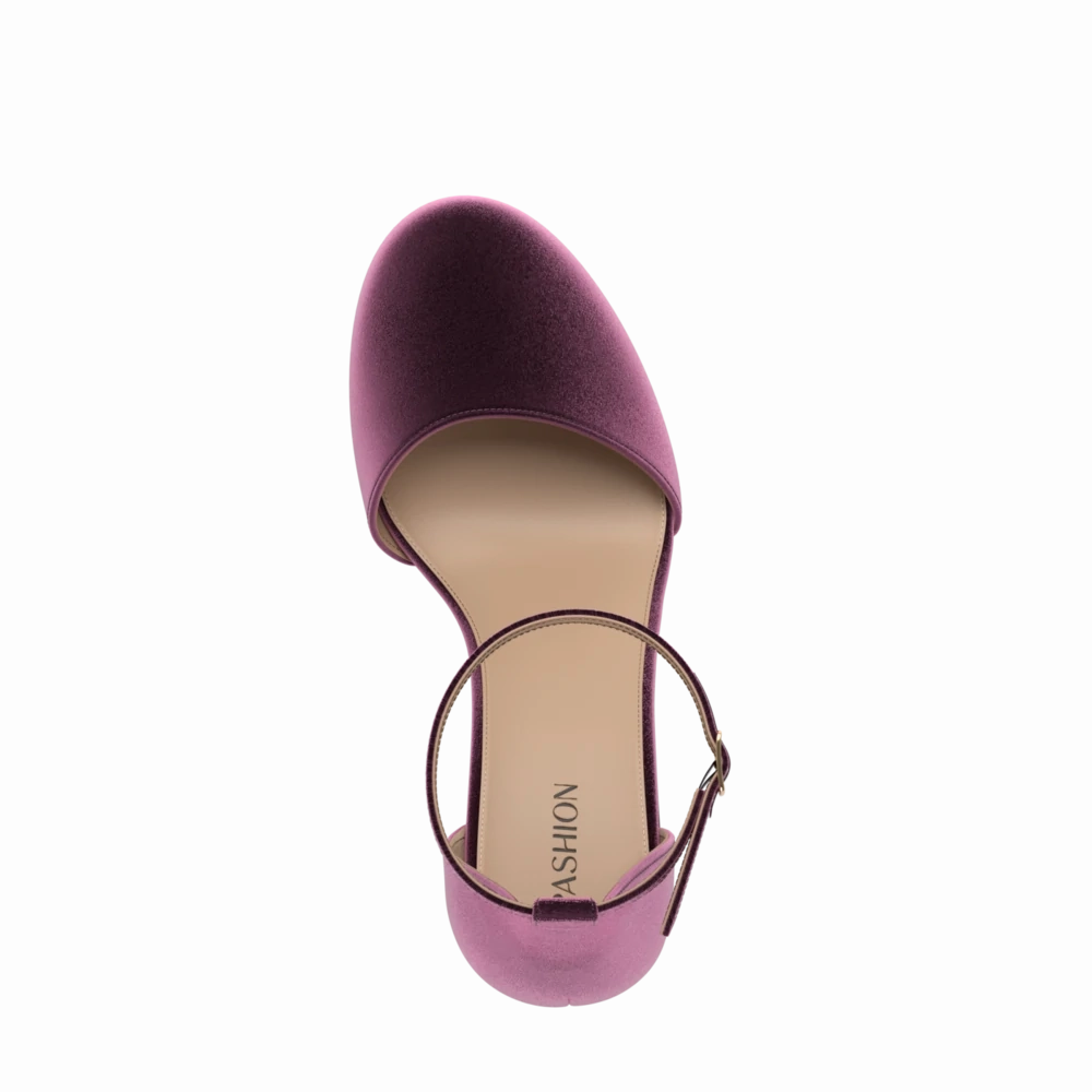 The Jocelyn - Sugar Plum Velvet 3 Stiletto - FINAL SALE
