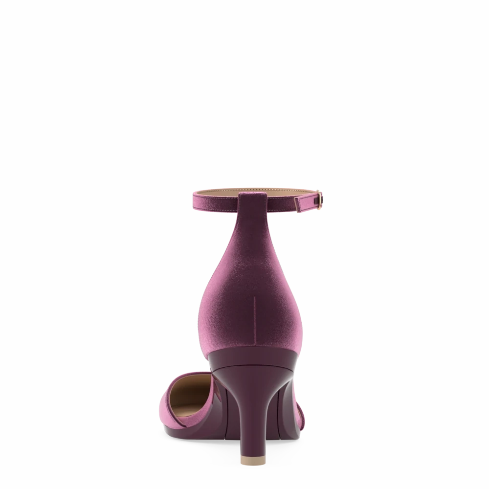 The Jocelyn - Sugar Plum Velvet 3 Stiletto - FINAL SALE