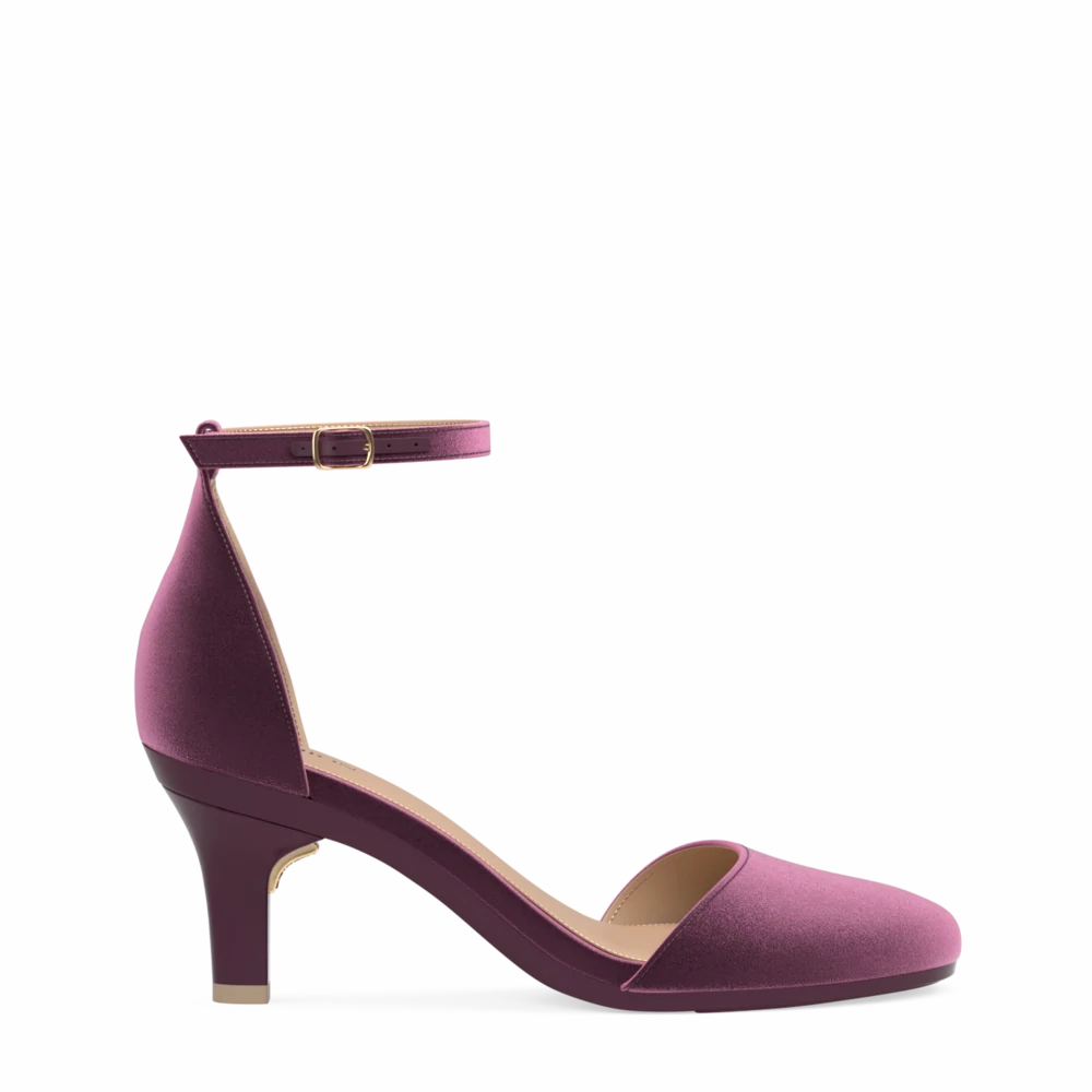 The Jocelyn - Sugar Plum Velvet 3 Stiletto - FINAL SALE