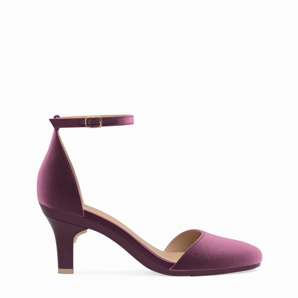 The Jocelyn - Sugar Plum Velvet 3 Stiletto - FINAL SALE