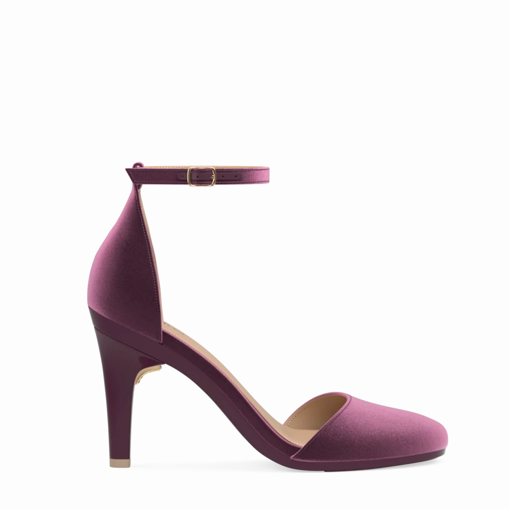 The Jocelyn - Sugar Plum Velvet 4 Stiletto - FINAL SALE