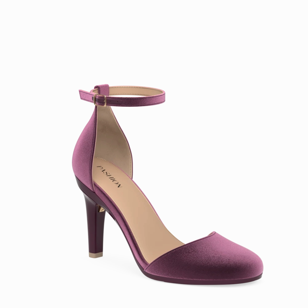 The Jocelyn - Sugar Plum Velvet 4 Stiletto - FINAL SALE
