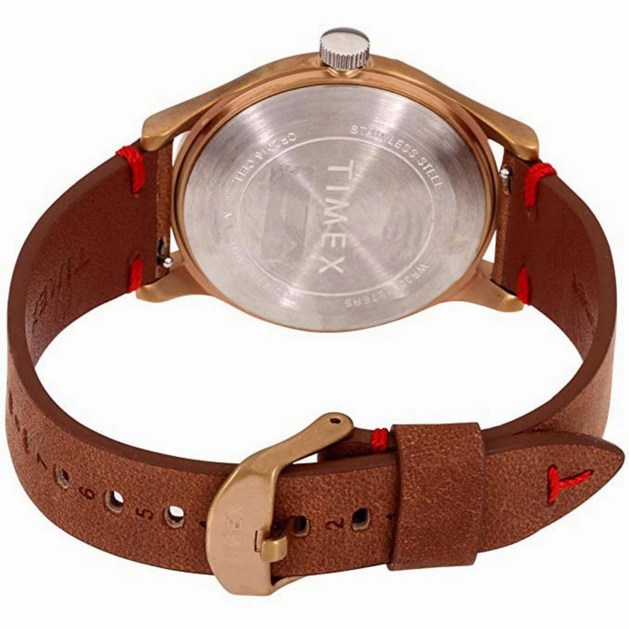 Timex Men's Watch - MK1 Quartz Black Dial Brown Genuine Leather Strap | TW2R96700