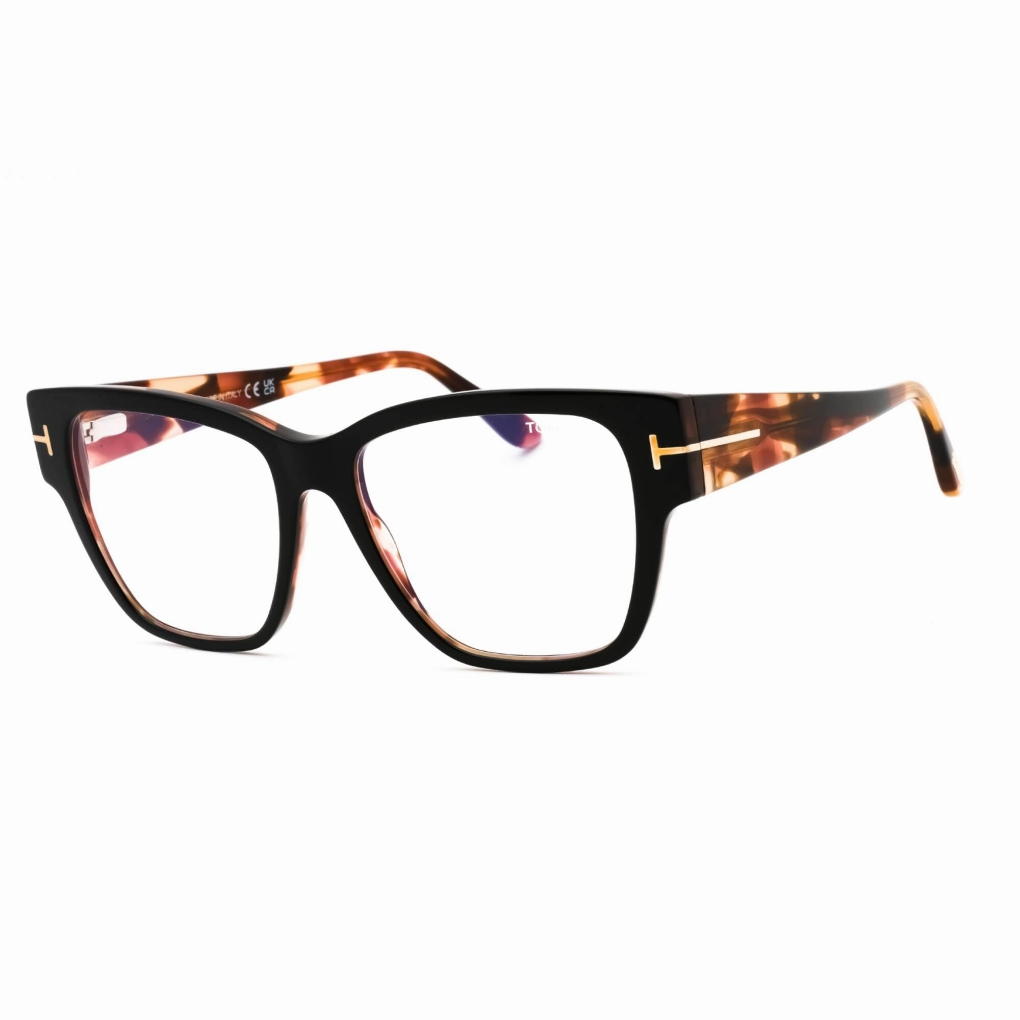 Tom Ford Women's Eyeglasses - Black/Other Cat Eye Acetate Frame | FT5745-B 005