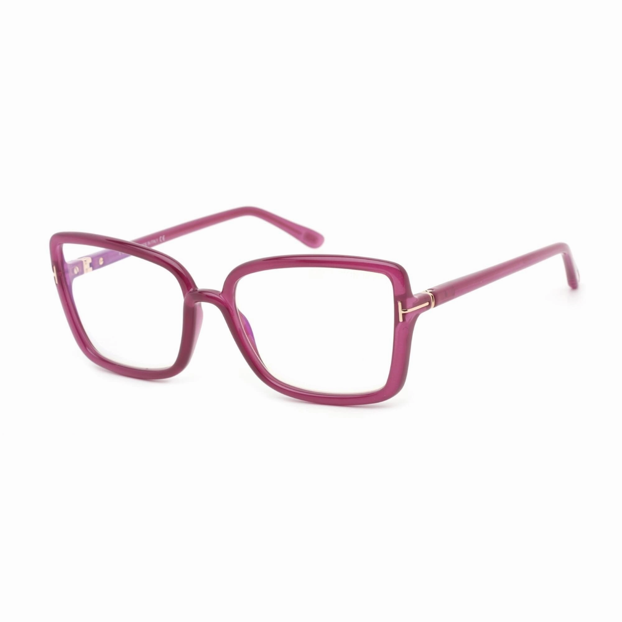 Tom Ford Women's Eyeglasses - Full Rim Butterfly Violet Plastic Frame | FT5813-B 083
