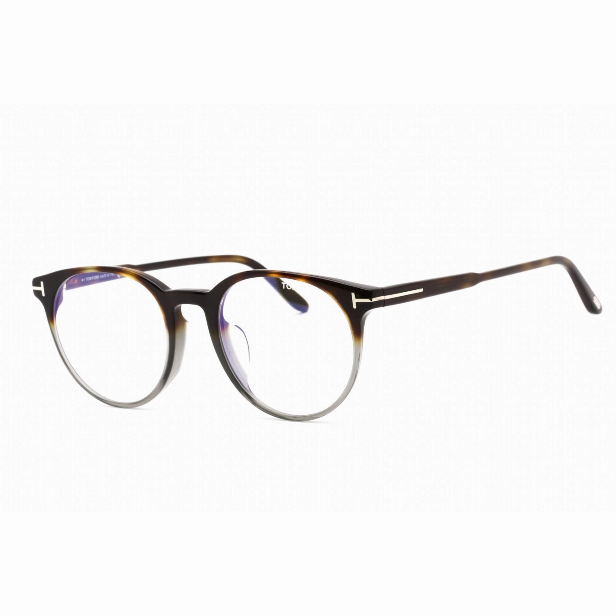 Tom Ford Women's Eyeglasses - Round Shape Havana/Grey Plastic Frame | FT5695-F-B 056