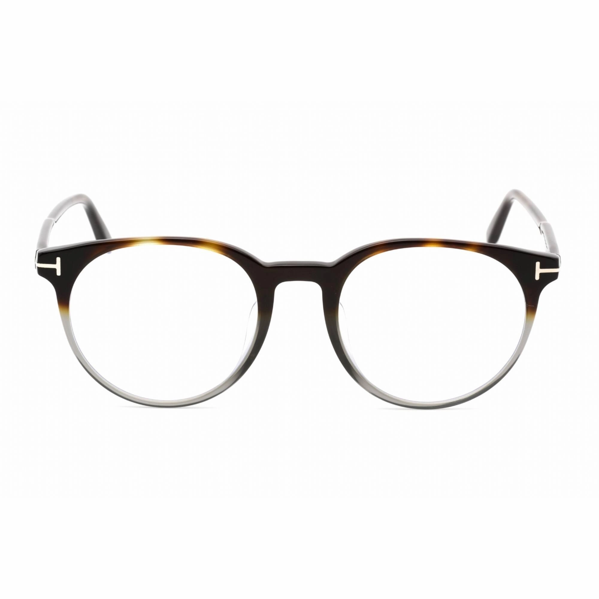 Tom Ford Women's Eyeglasses - Round Shape Havana/Grey Plastic Frame | FT5695-F-B 056