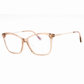 Tom Ford Women's Eyeglasses - Shiny Light Brown Plastic Cat Eye Frame | FT5687-F-B 045
