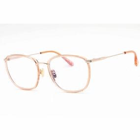 Tom Ford Women's Eyeglasses - Shiny Orange Metal Oval Full Rim Frame | FT5702-B 042