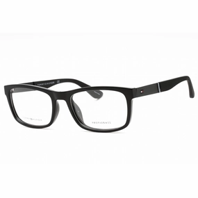 Tommy Hilfiger Men's Eyeglasses - Black Plastic Rectangular Frame | Th 1522 0807 00