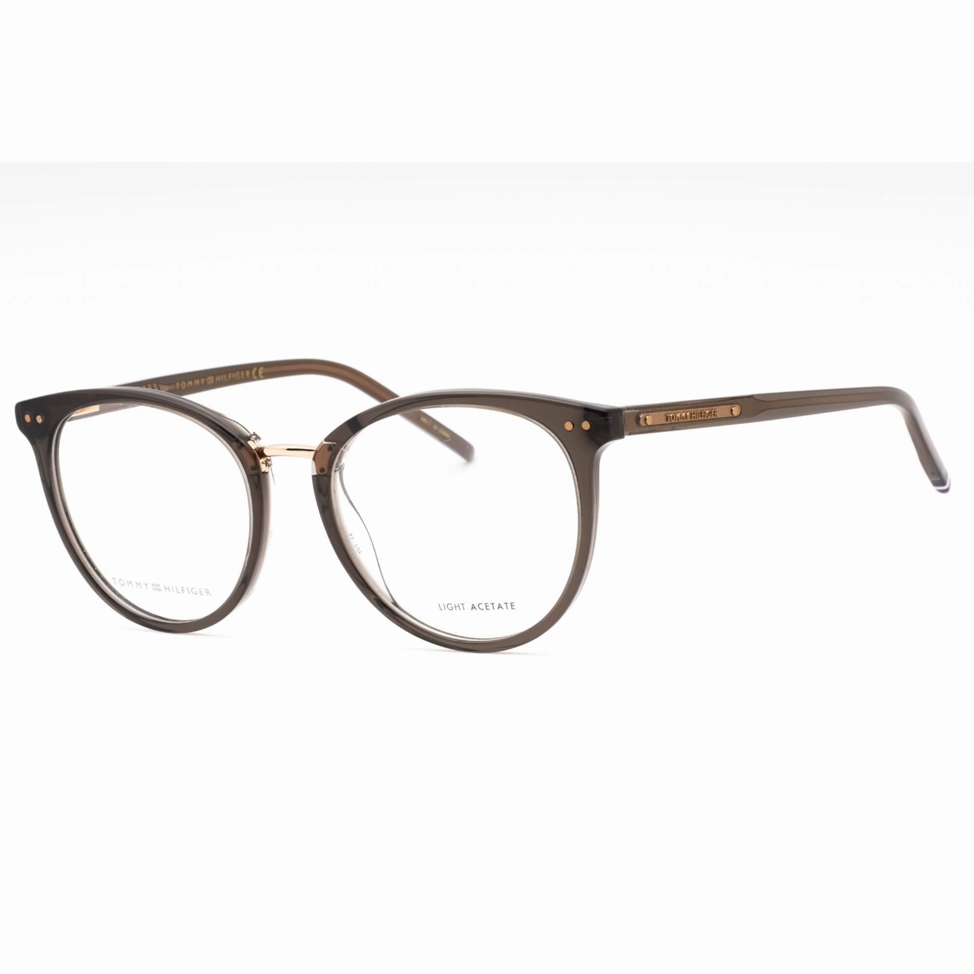 Tommy Hilfiger Men's Eyeglasses - Grey Plastic Oval Full Rim Frame | TH 1734 KB7