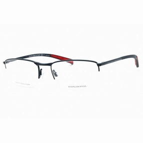 Tommy Hilfiger Men's Eyeglasses - Matte Blue Metal Half Rim Frame | TH 1784 0FLL 00