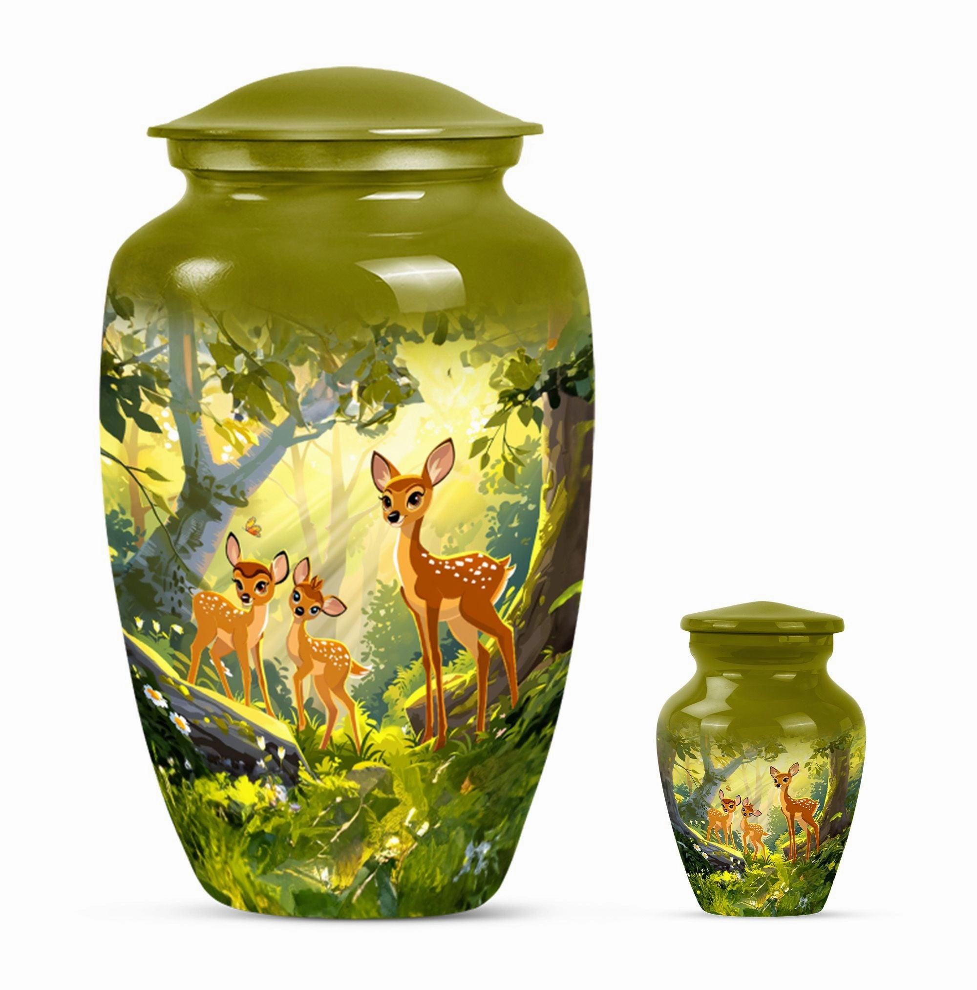 Valiant Deer Memorial Tribute - Men's Cremation Urn