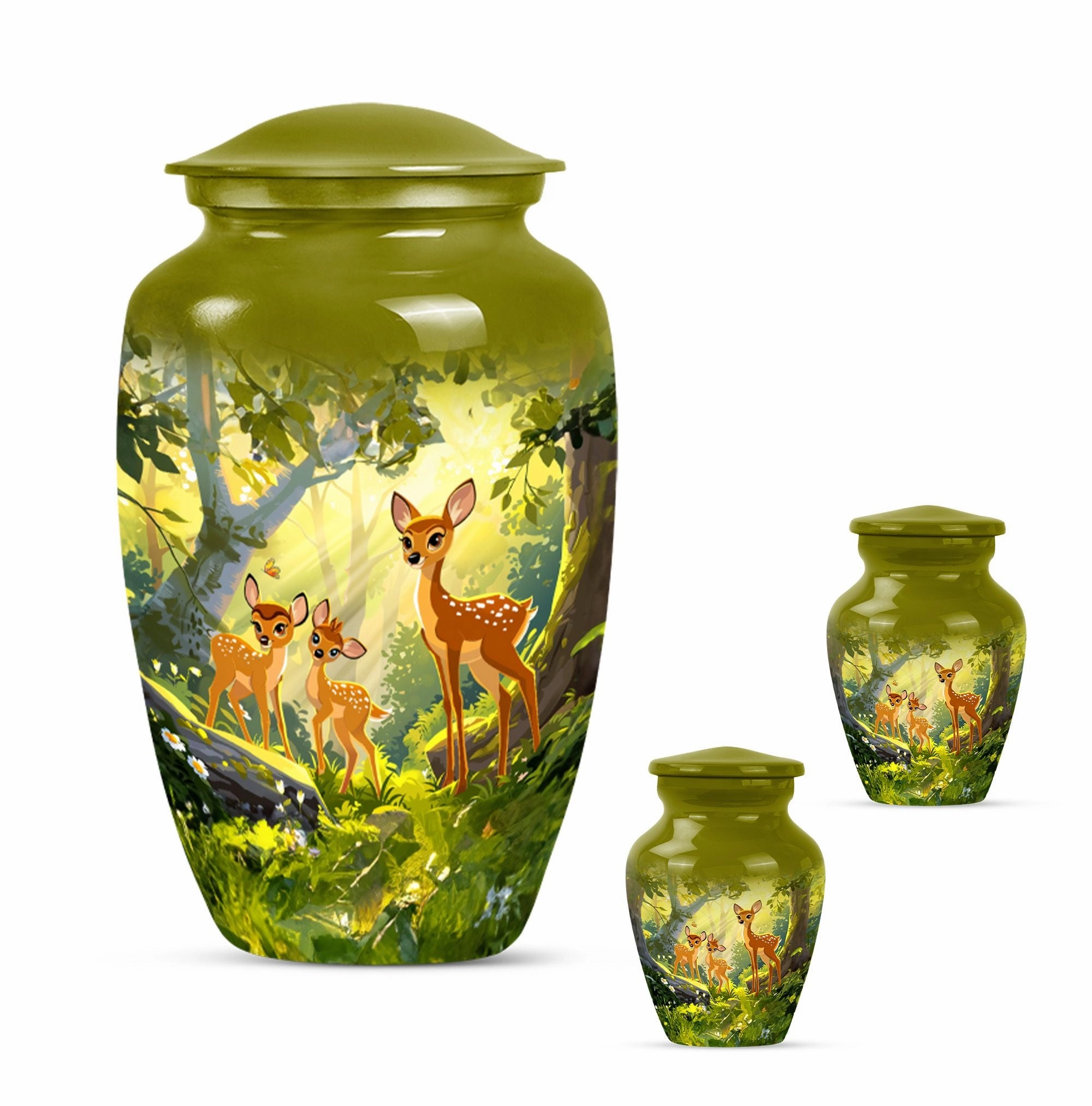 Valiant Deer Memorial Tribute - Men's Cremation Urn