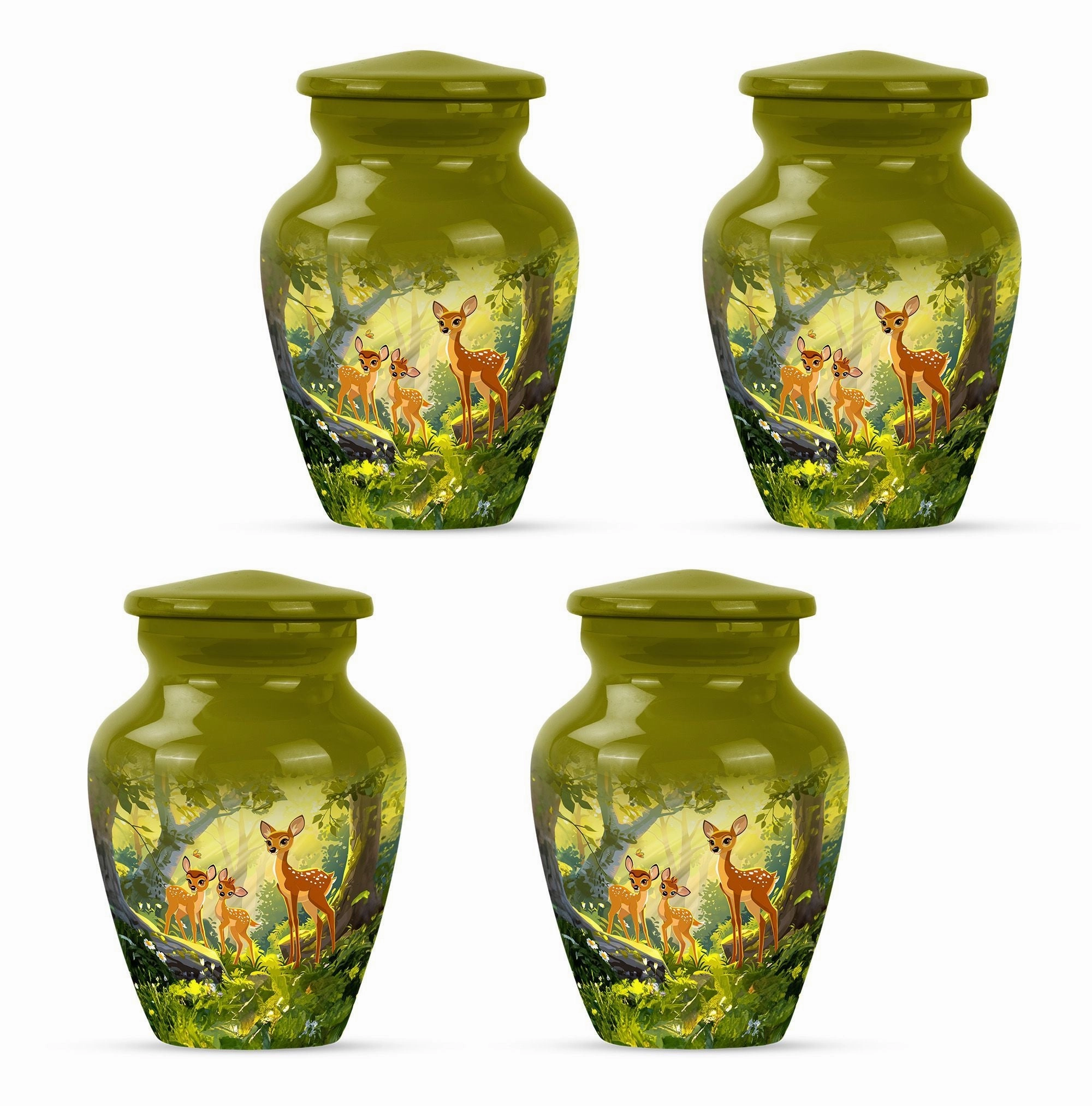 Valiant Deer Memorial Tribute - Men's Cremation Urn