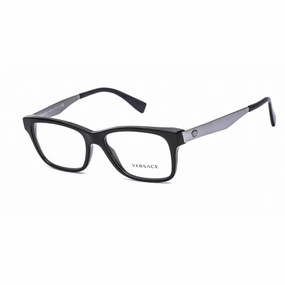 Versace Men's Eyeglasses - Black Plastic Rectangular Full Rim Frame | VE3245 5238