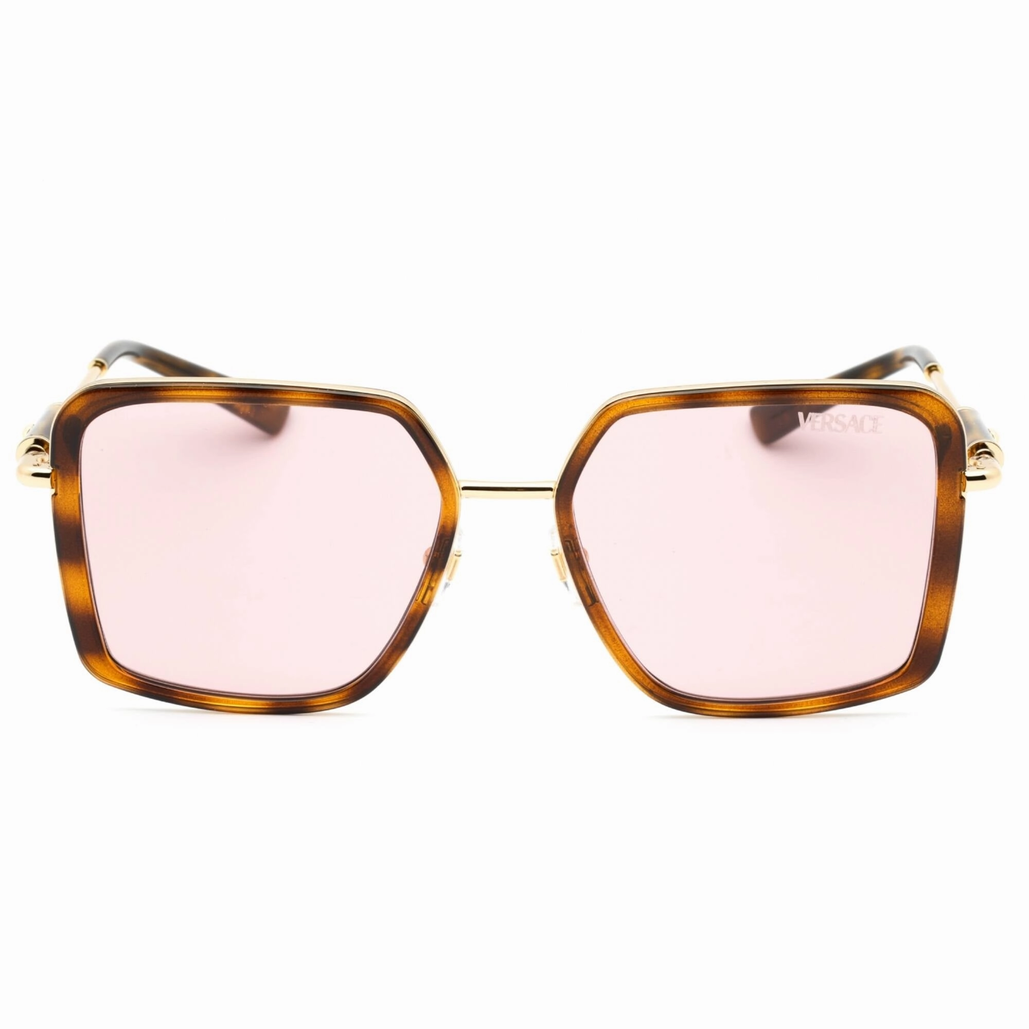 Versace Women's Sunglasses - Havana Square Frame Light Violet Lens | 0VE2261 100284