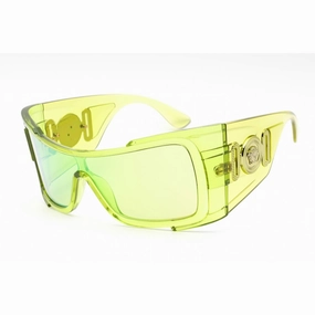 Versace Women's Sunglasses - Transparent Green Plastic Shield Frame | 0VE4451 54208N