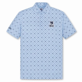 WAAC Flying WAACKY Dot Golf Polo Light Blue - FW24 Men