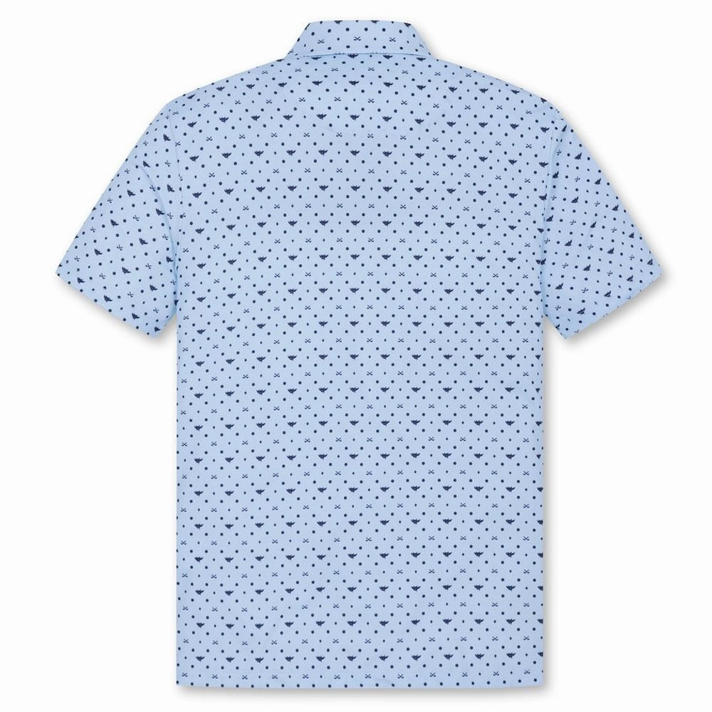 WAAC Flying WAACKY Dot Golf Polo Light Blue - FW24 Men
