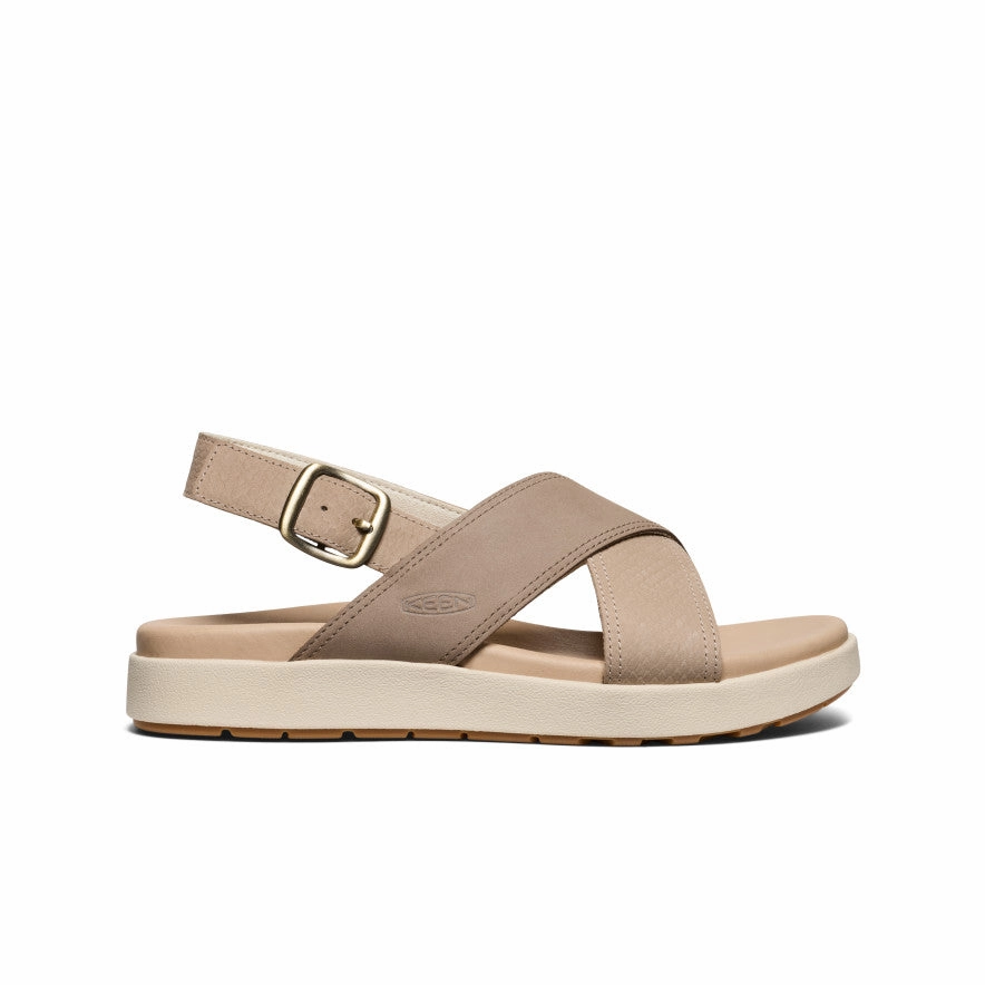 Women's Elle Luxe Cross Strap Sandal  |  Plaza Taupe/Brindle