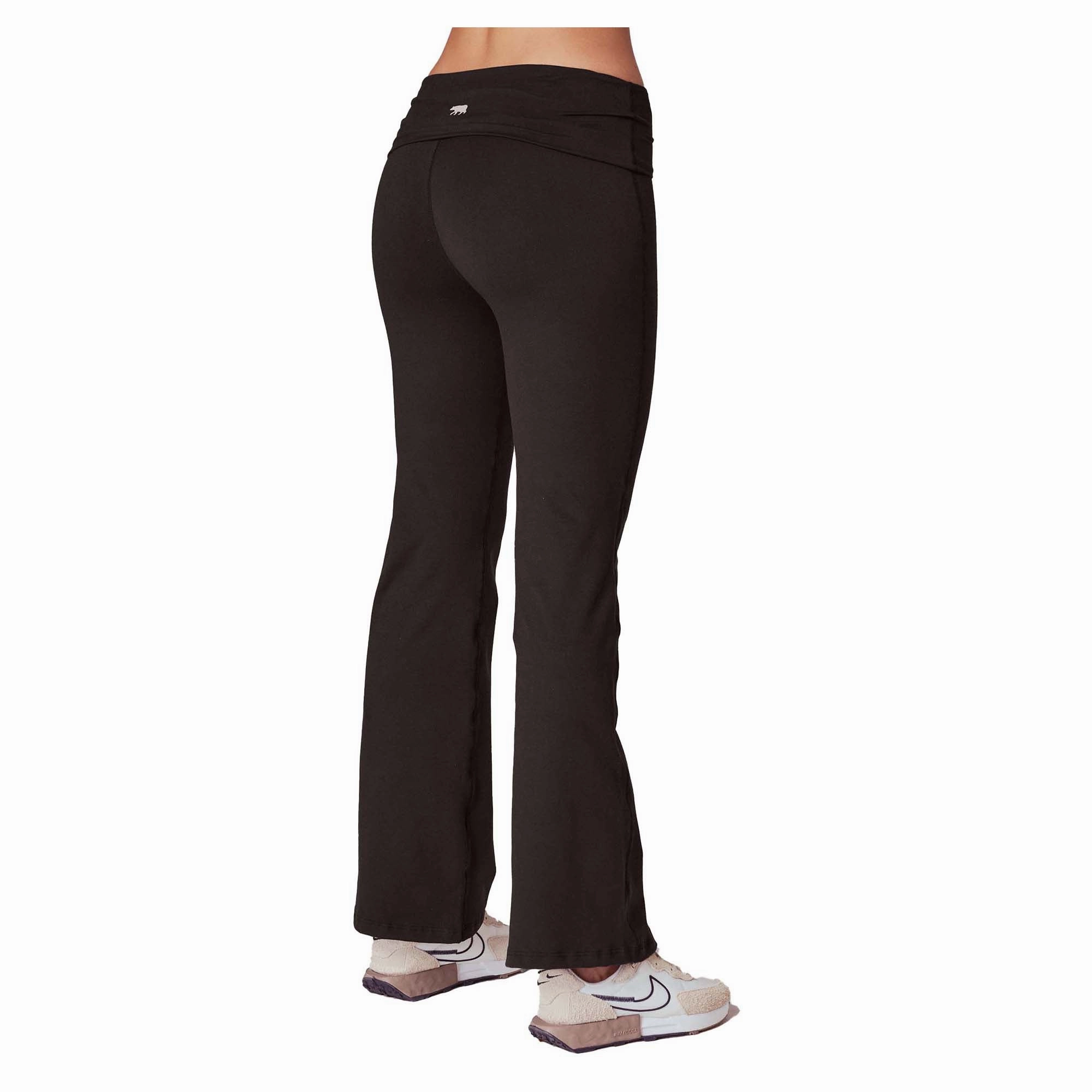 Women's Fold Over 31 Inch Flare Yoga Pants