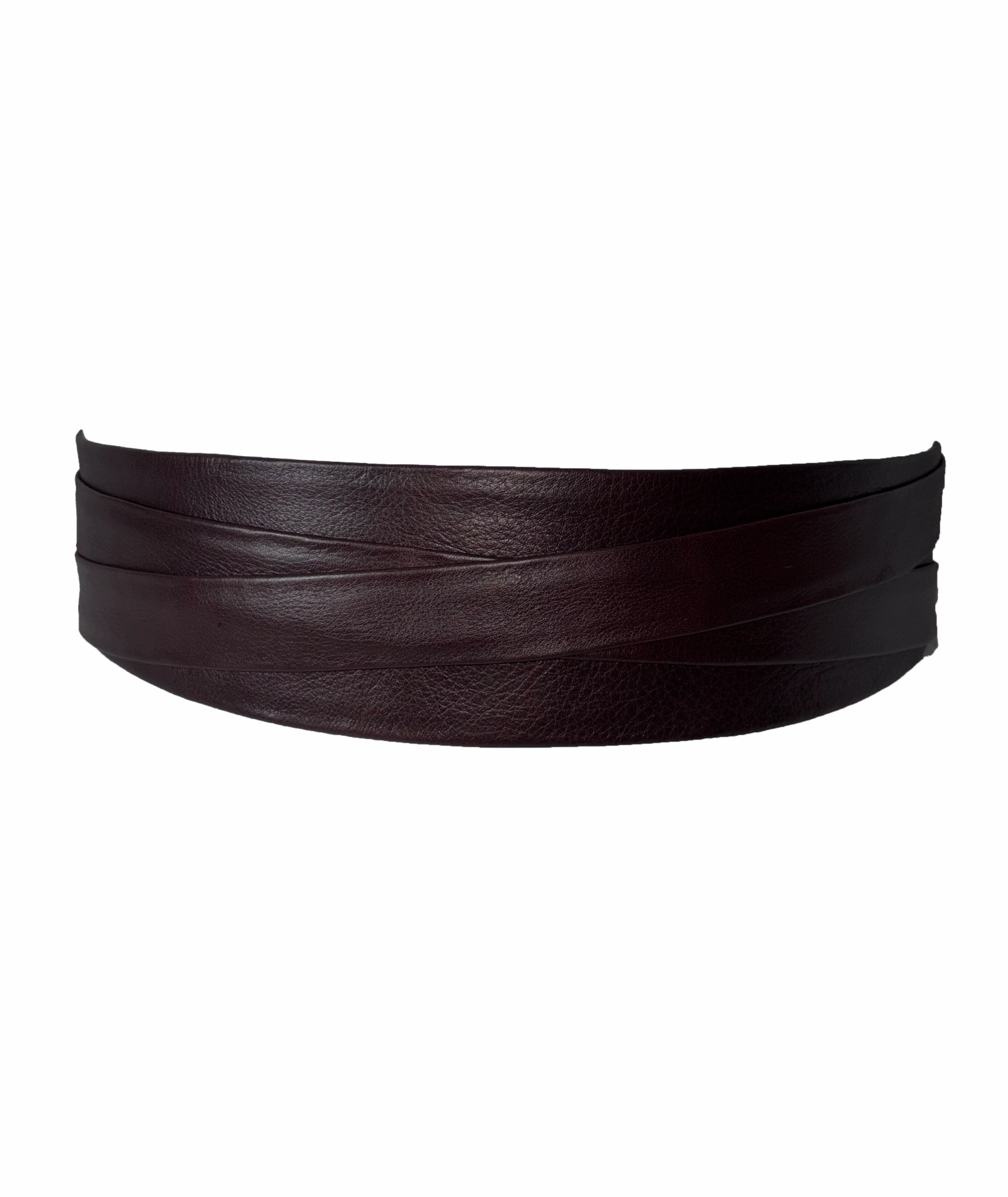 Wrap Leather Belt - Chocolate