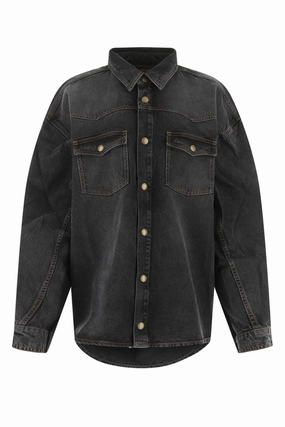 Y/Project Buttoned Oversized Denim Jacket