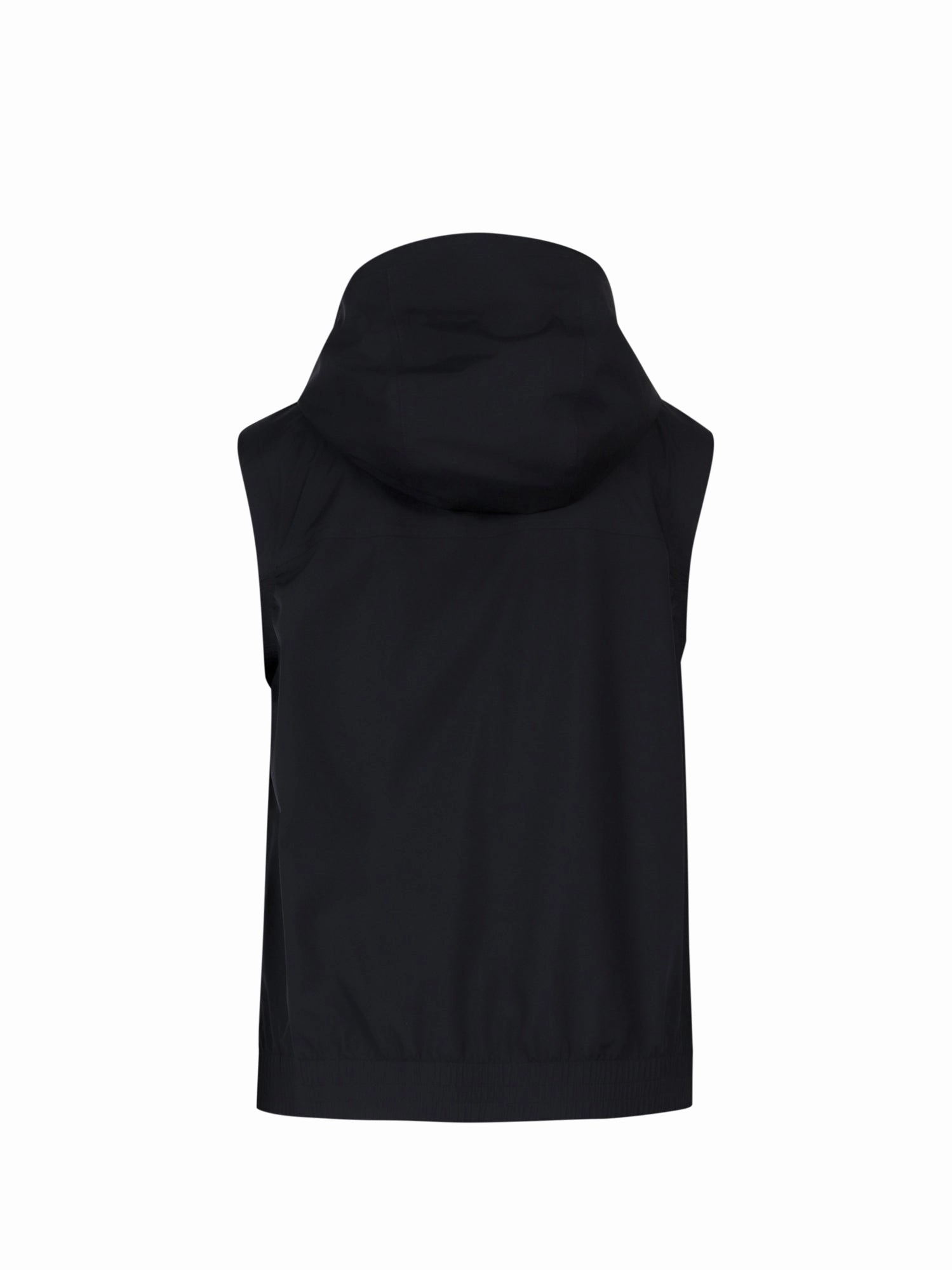Z Zegna Zip-Up Sleeveless Hooded Jacket