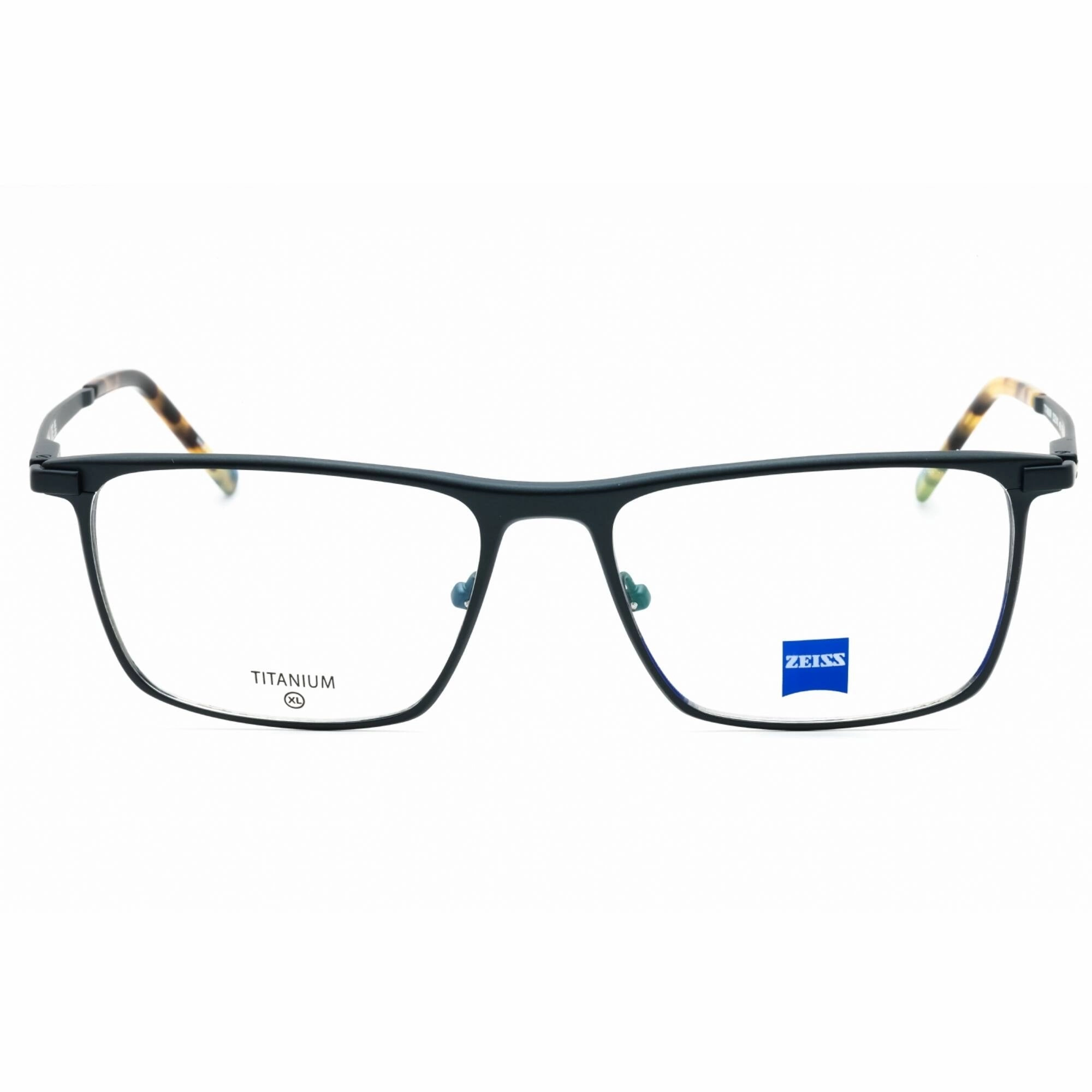 Zeiss Men's Eyeglasses - Satin Avio Metal Full Rim Rectangular Frame | ZS23140 405
